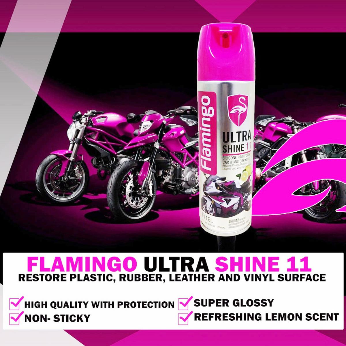 Picture of Flamingo Ultra Shine 11 Silicone Protector Car & Motorbike-450ml