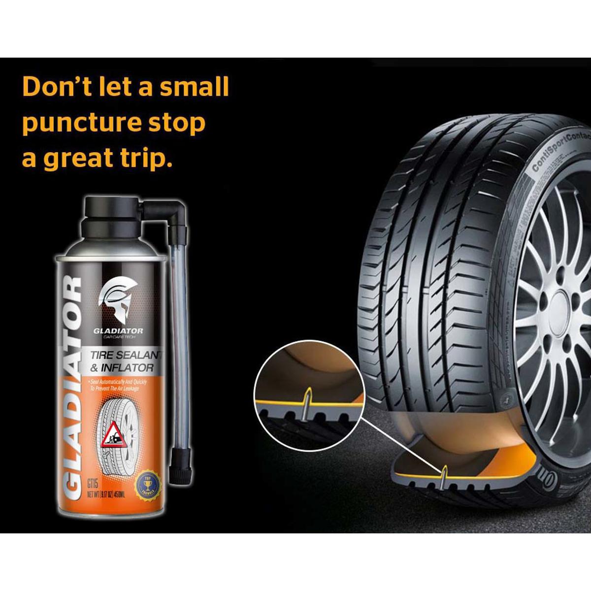 Picture of গ্ল্যাডিয়েটর টায়ার সিল্যান্ট এবং ইনফ্লাটর 450ml
