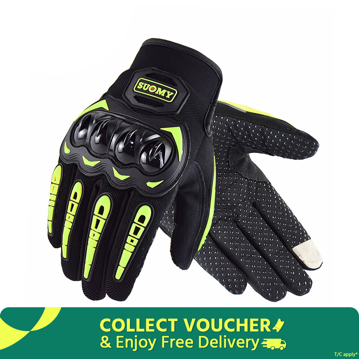 Picture of Suomy Full Finger Protective Motorcycle Gloves With Touch Screen