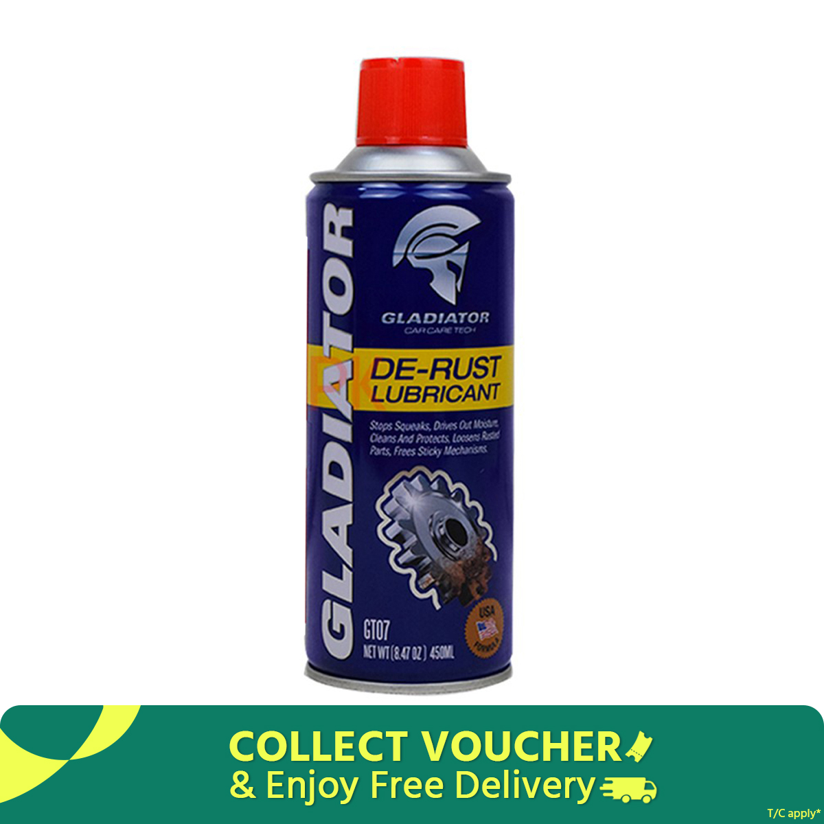 Picture of GLADIATOR  - Multi Cleaning ANTI RUST Spray-450 ML ( ORIGNAL )