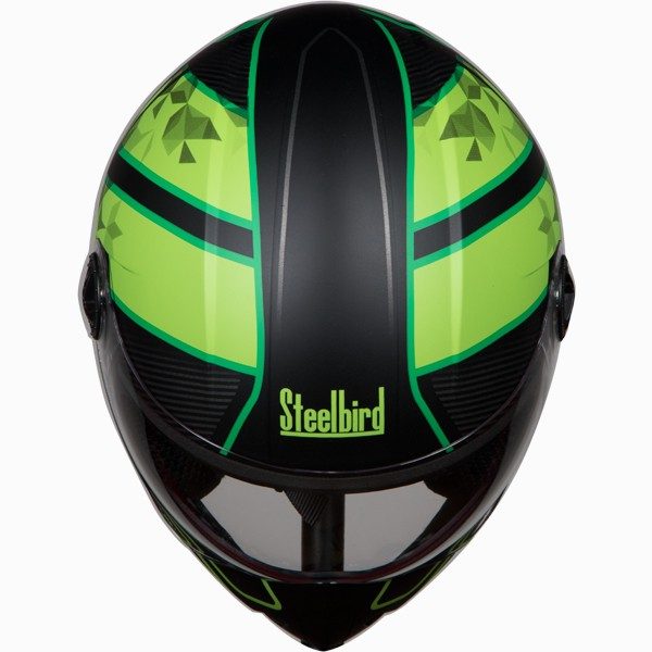 Picture of Adonis Majestic Full Face Helmet (Matt Black With Green)