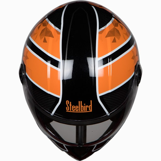 Picture of Adonis Majestic Full Face Helmet (Matt Black With Orange)
