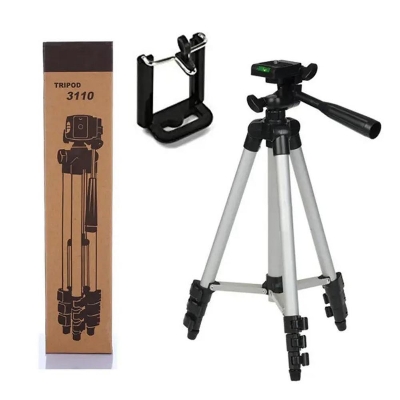 Picture of Tripod 3110 Camera Stand with Phone Holder Clip TikTok Stand