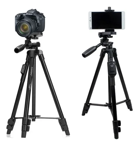 Picture of Yufeng 3388 tripod dslr camera mobile Professional tripod stand - Black