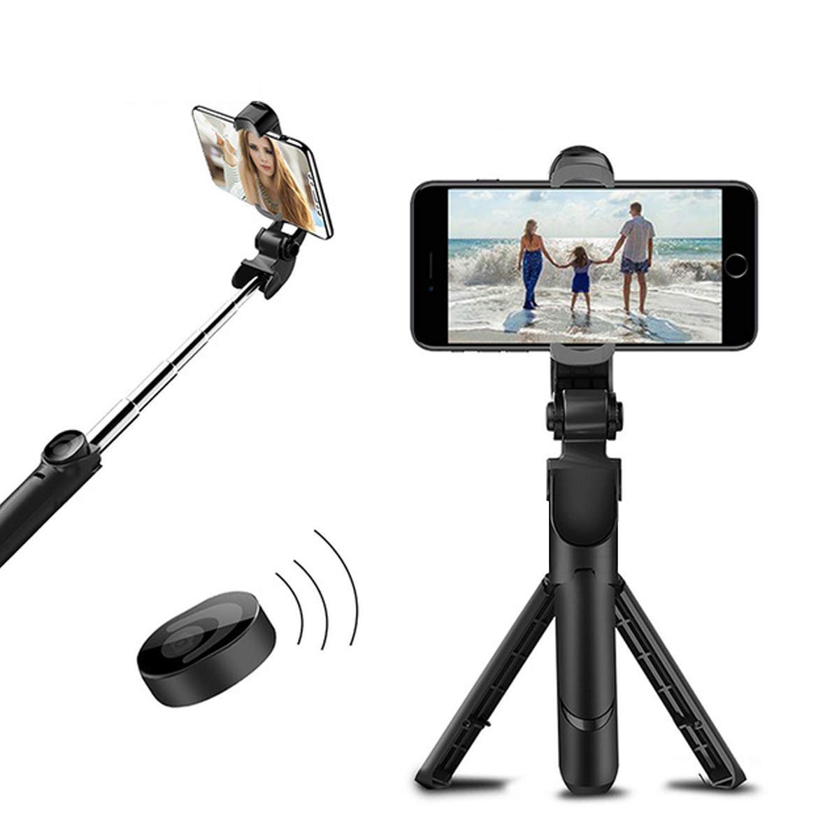 Picture of XT02 Bluetooth Selfie Stick Remote Control 360 Degree Rotation