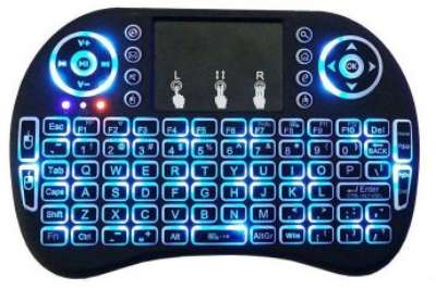Picture of i8-B Wireless Backlit Mini Keyboard With Touch-pad RGB Portable Keyboard - Keyboard - Keyboard - Keyboard