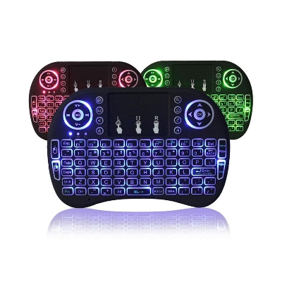 Picture of i8-B Wireless Backlit Mini Keyboard With Touch-pad RGB Portable Keyboard - Keyboard - Keyboard - Keyboard