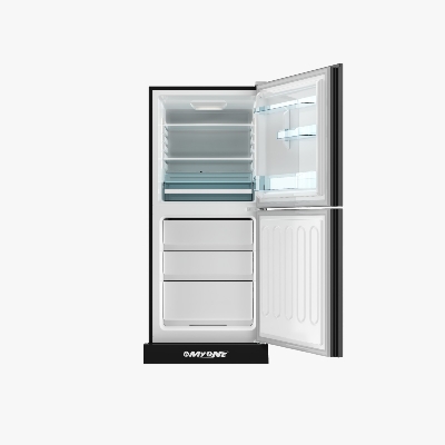 Picture of MYONE MY-2F2G Refrigerator - 262 Liter - FRACTAL SPIRAL BLACK FULL MATCH