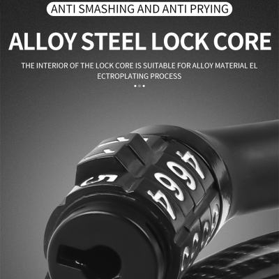 Durable 4-Digit Combination Motorcycle Helmet Lock Chain – Anti-Theft, Portable Steel Cable for Bikes, Scooters, Strollers (2m Stretchable, Keyless Security) Bike Doctoronline shop bangladeshothoba.com