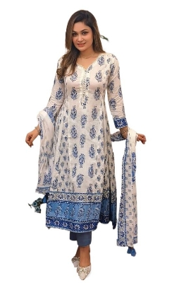Picture of Most Exclusive Demanding Collection Pure Cotton Ready Made  Three pcs for women