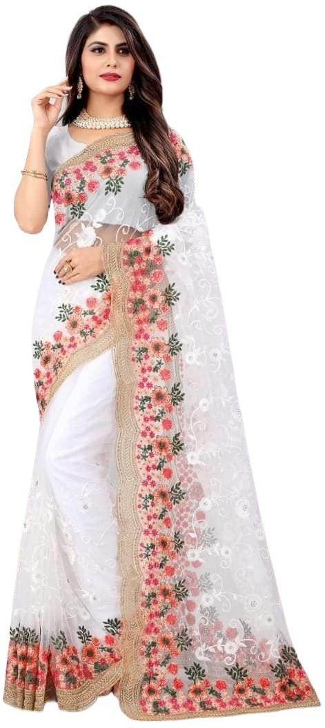 Picture of Georgette High Quality Stylish Saree. Saree with unstitched Blouse for Women