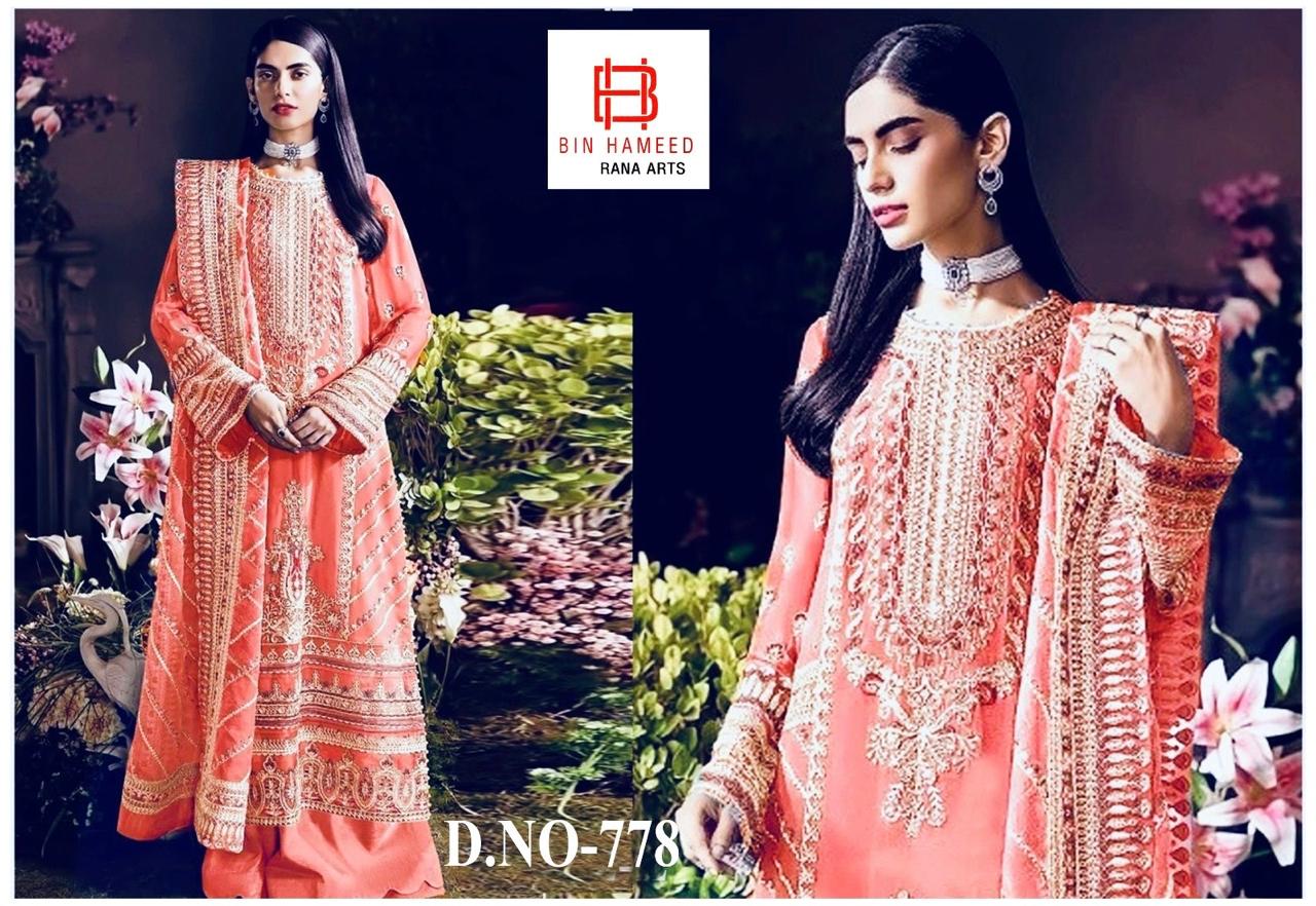 Picture of High Quality Georgette Embroidery UnReady Made New Stylish Party Shalwer Kameez 4PCS for Women