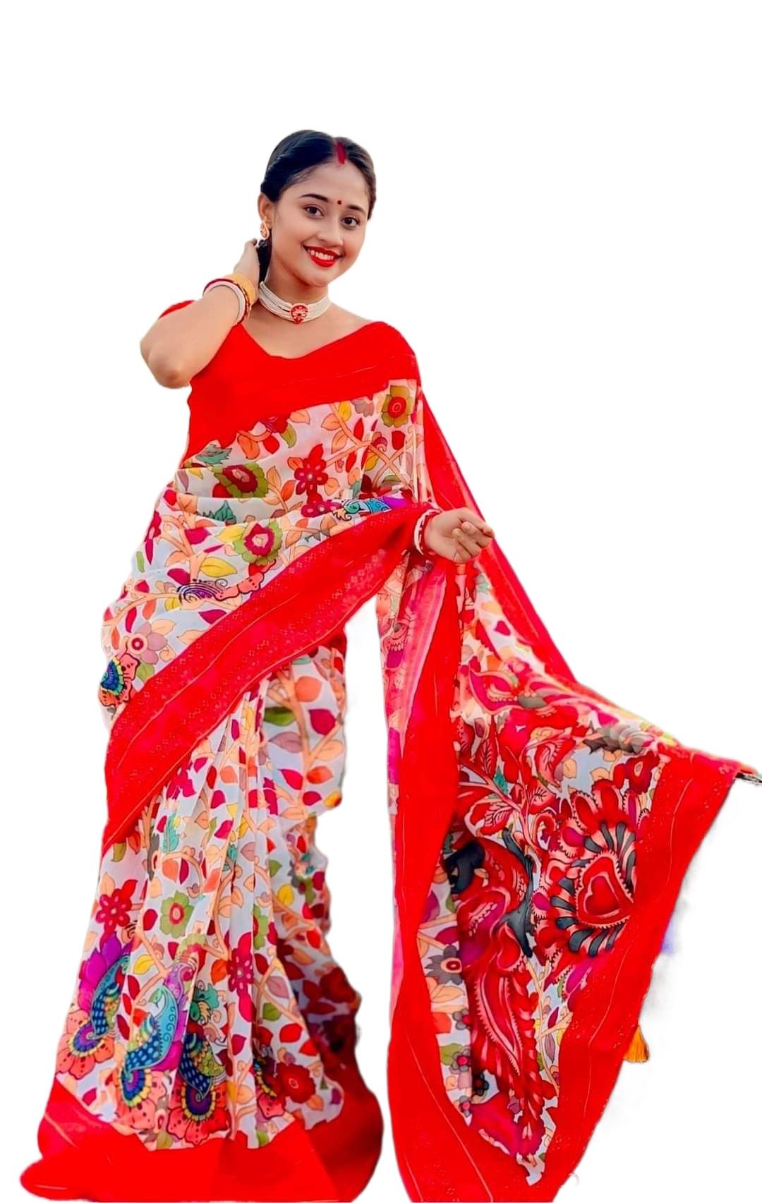Picture of Premium Quality Digital Printed Saree For Women