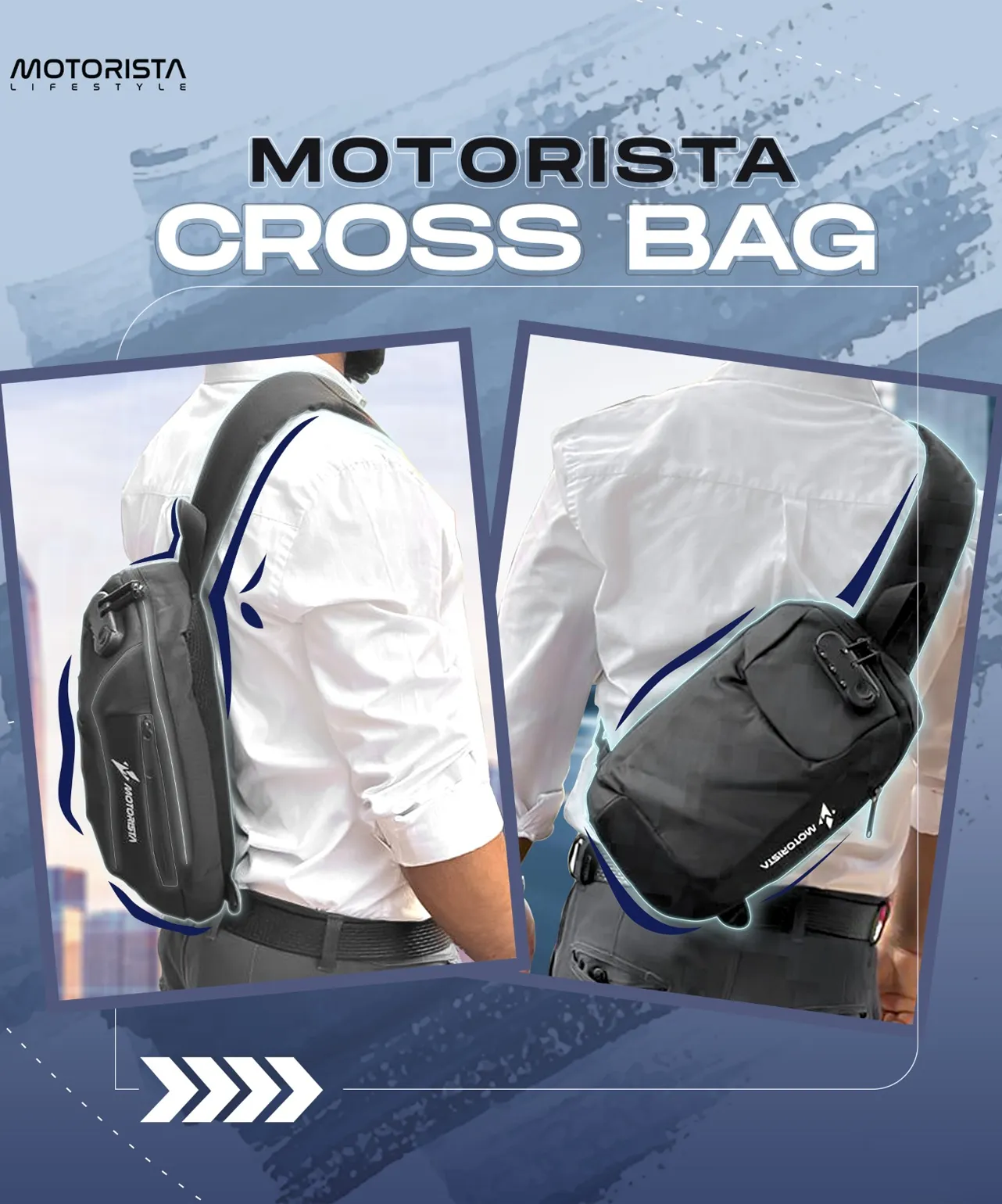 Cross Body Travel Bag with Password Lock Stylish, Lightweight Shoulder Sling Bag for Motorcycle Riders & Daily Use Dark Black 1 Piece Bike Doctoronline shop bangladeshothoba.com