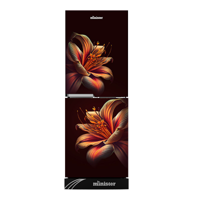 Picture of MINISTER 350 Liter Frost Type Top Mount Refrigerator EL Purple Tiger Lily (M-350)