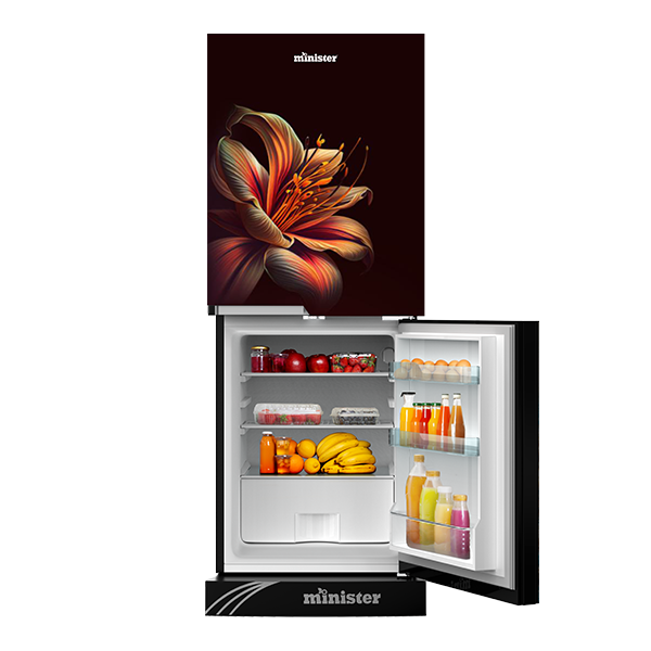 Picture of MINISTER 350 Liter Frost Type Top Mount Refrigerator EL Purple Tiger Lily (M-350)