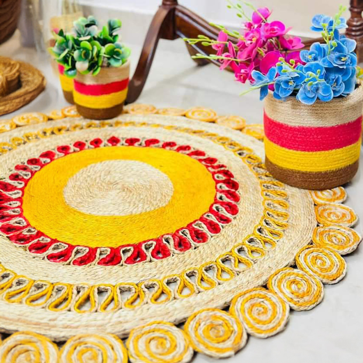 Picture of Hand Maid Jute Rugs/ Mat, Very nice quality floor