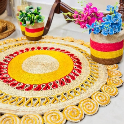 Picture of Hand Maid Jute Rugs/ Mat, Very nice quality floor