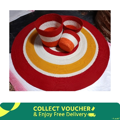 Picture of Jute Rugs/ Mat, Plant Basket