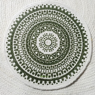 Picture of 12 Inch Place Mat Per Pieces 90 tk (Jute Print Place mat)