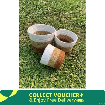 Picture of 3 Pieces set Plant Basket ( Size: 5,6,8 Inch )