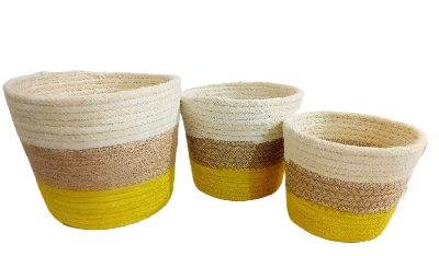 Picture of 3 Pieces set Plant Basket ( Size: 5,6,8 Inch )
