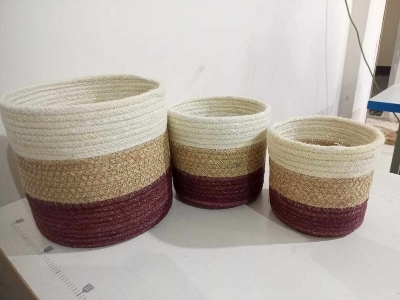 Picture of 3 Pieces set Plant Basket ( Size: 5,6,8 Inch )