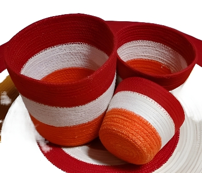 Picture of 3 Pieces set Plant Basket ( Size: 5,6,8 Inch )