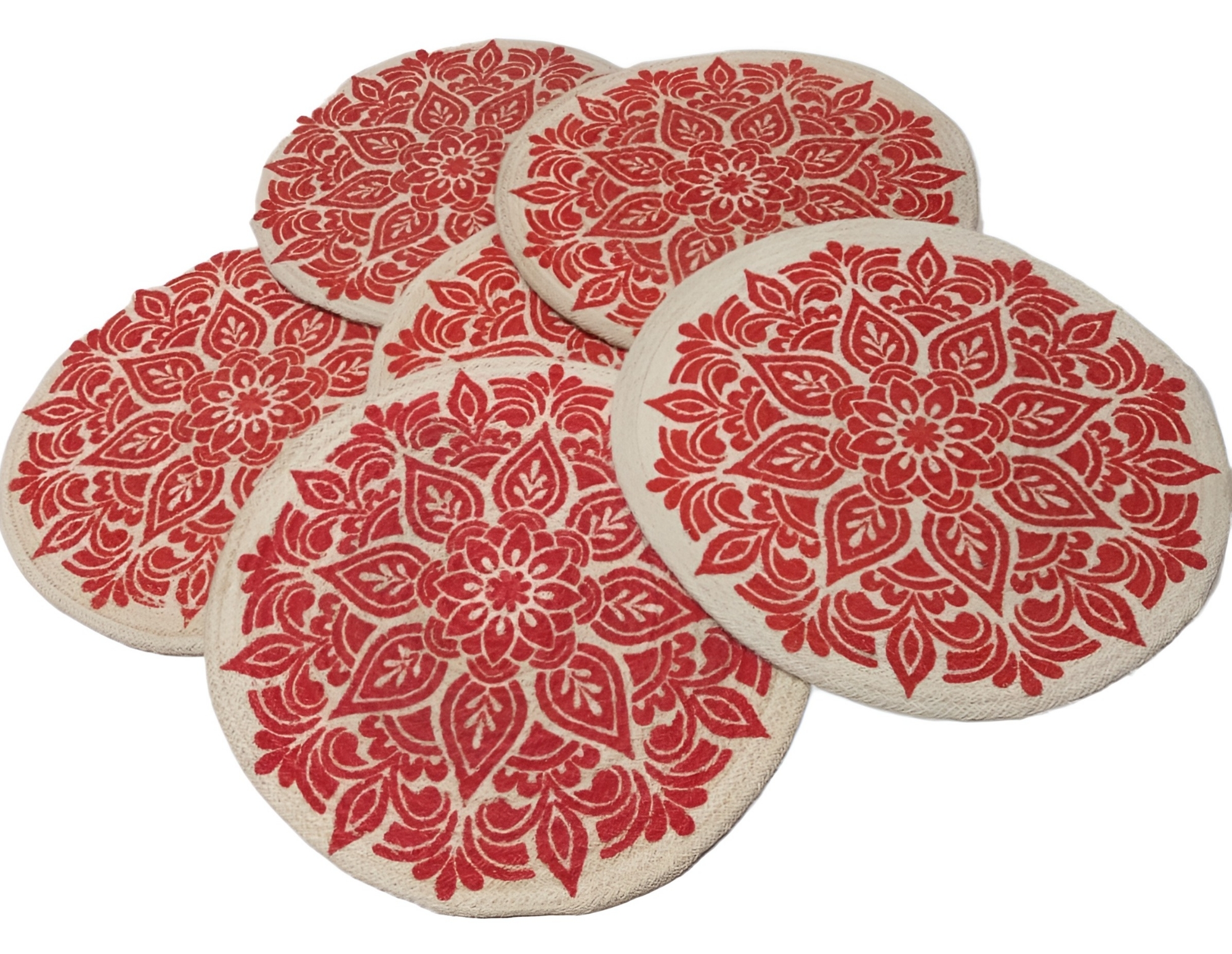 Picture of 12 Inch Place Mat Per Pieces 90 tk (Jute Print Place mat)