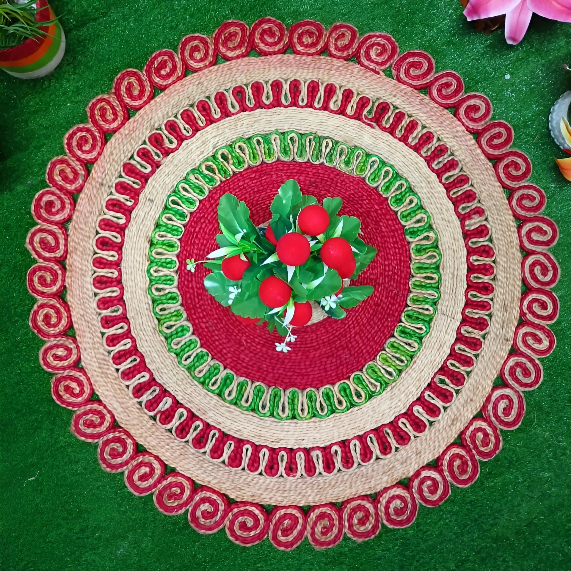 Picture of 3ft Hand Made Jute Rugs/ Mat