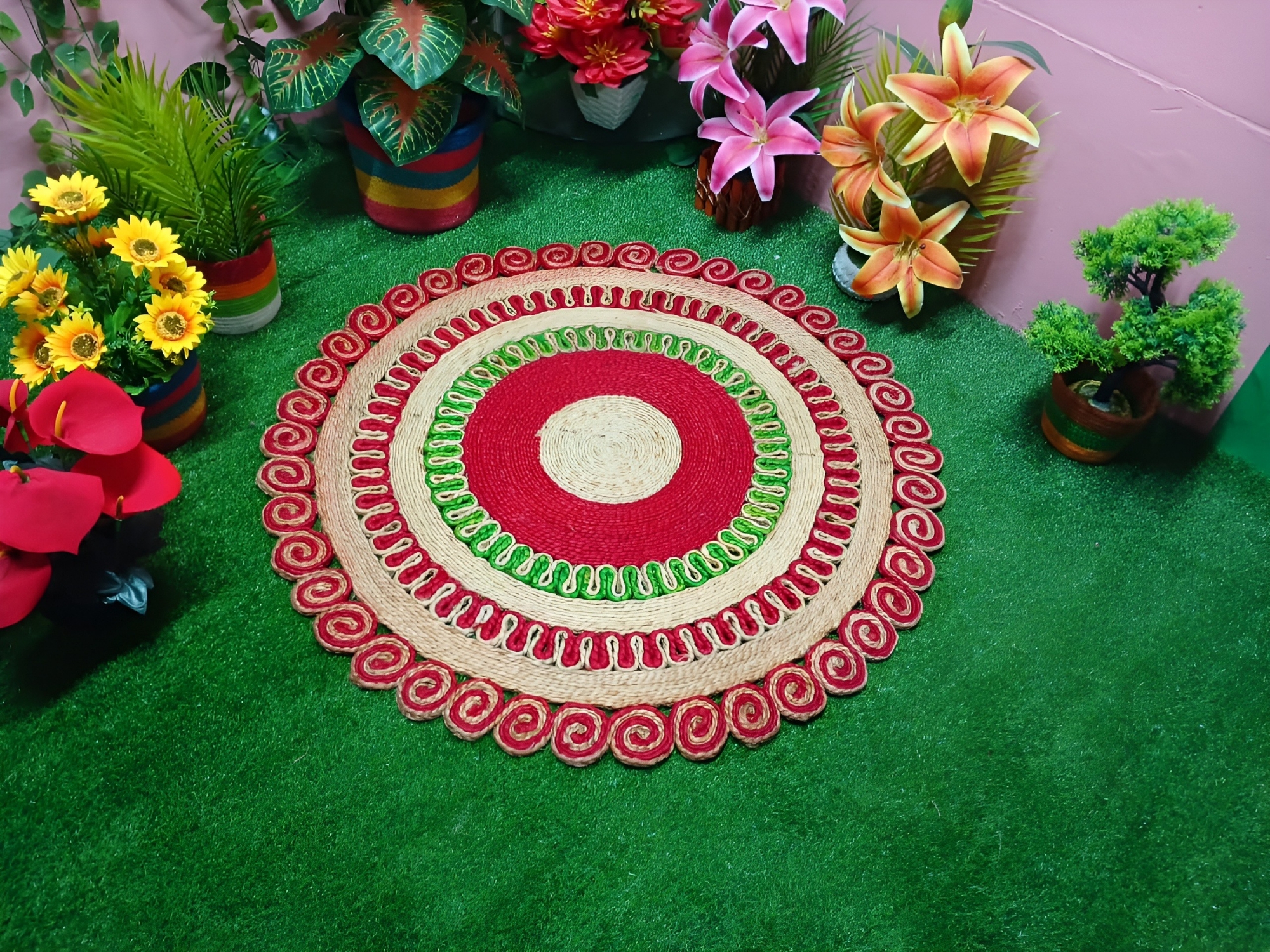 Picture of 3ft Hand Made Jute Rugs/ Mat