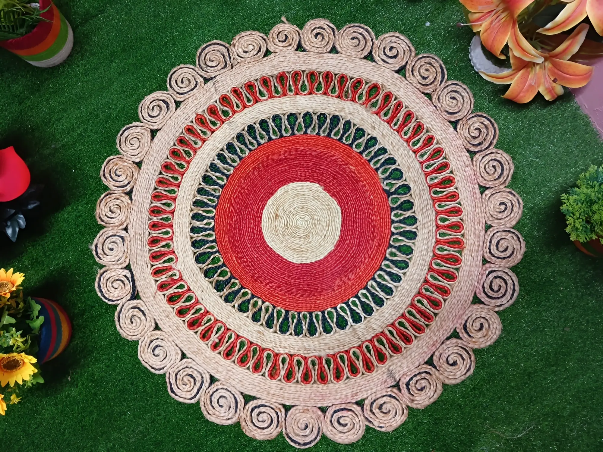 Picture of 3ft Hand Made Jute Rugs/ Mat