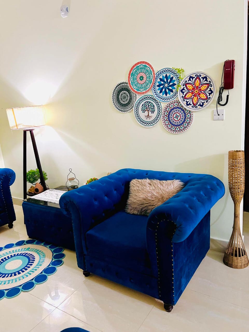 Picture of 12 Inch Cotton Print Placemats ( Full set 6 Pieces )