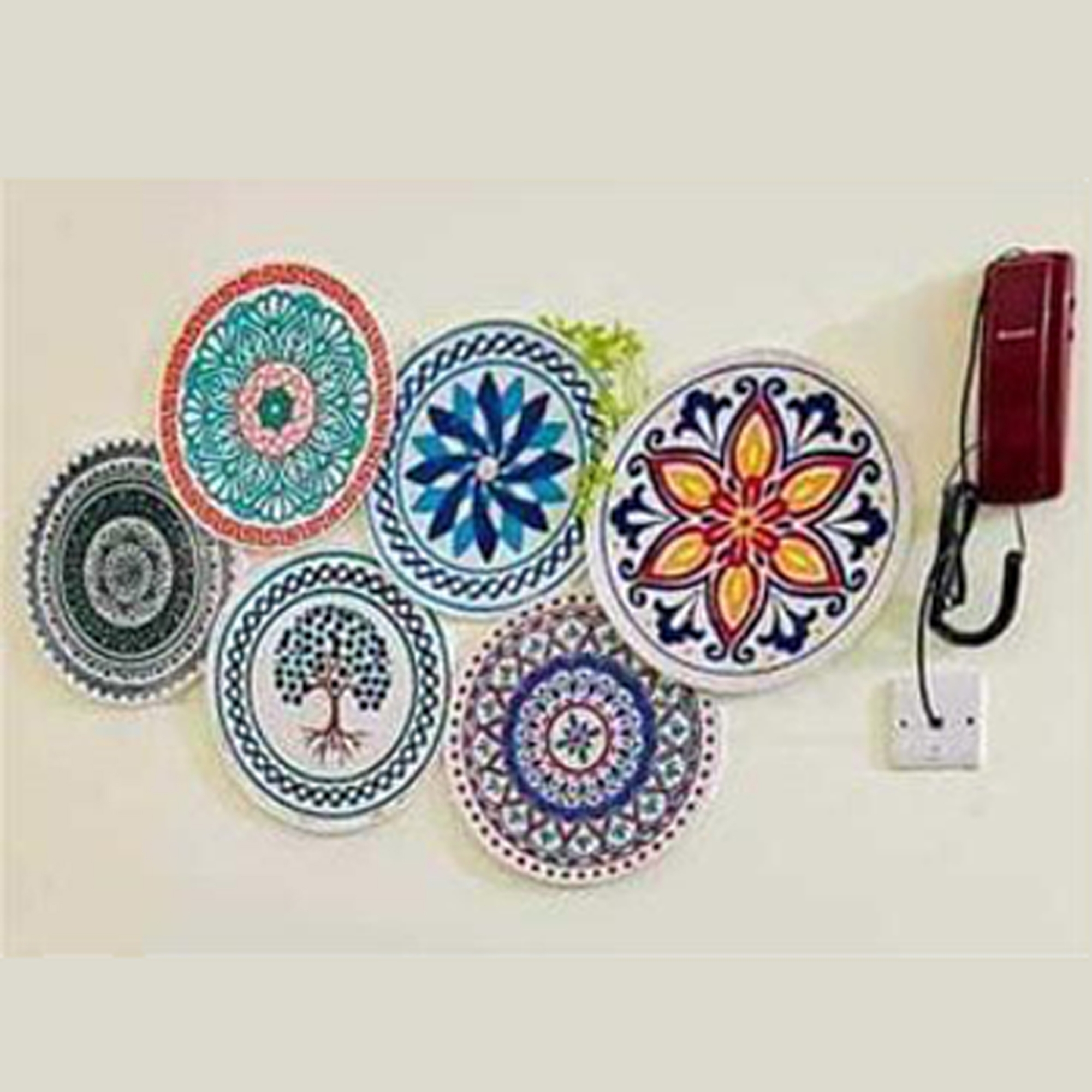 Picture of 12 Inch Cotton Print Placemats ( Full set 6 Pieces )