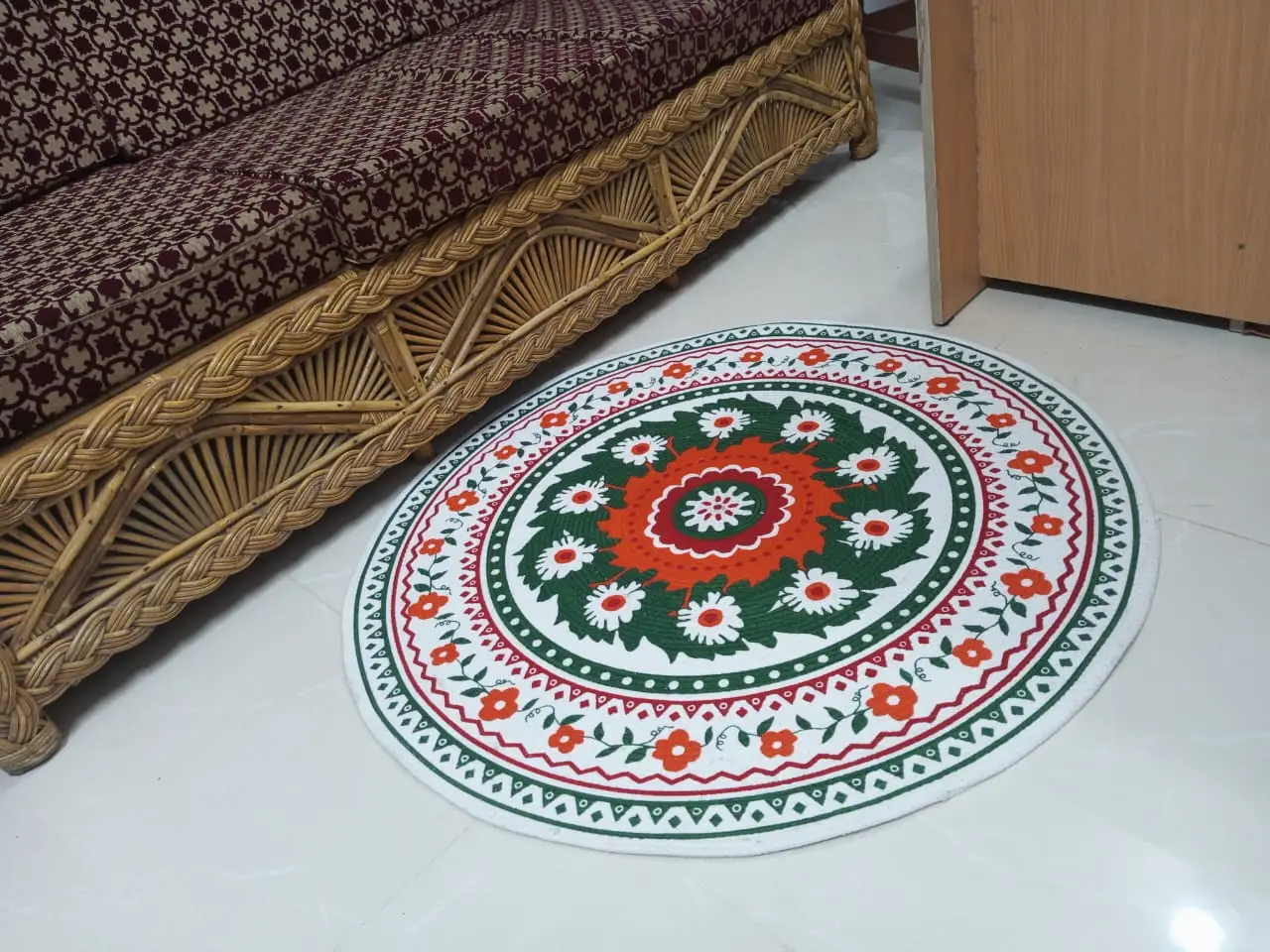 Picture of 3ft Cotton Print Floor Mat/Rugs