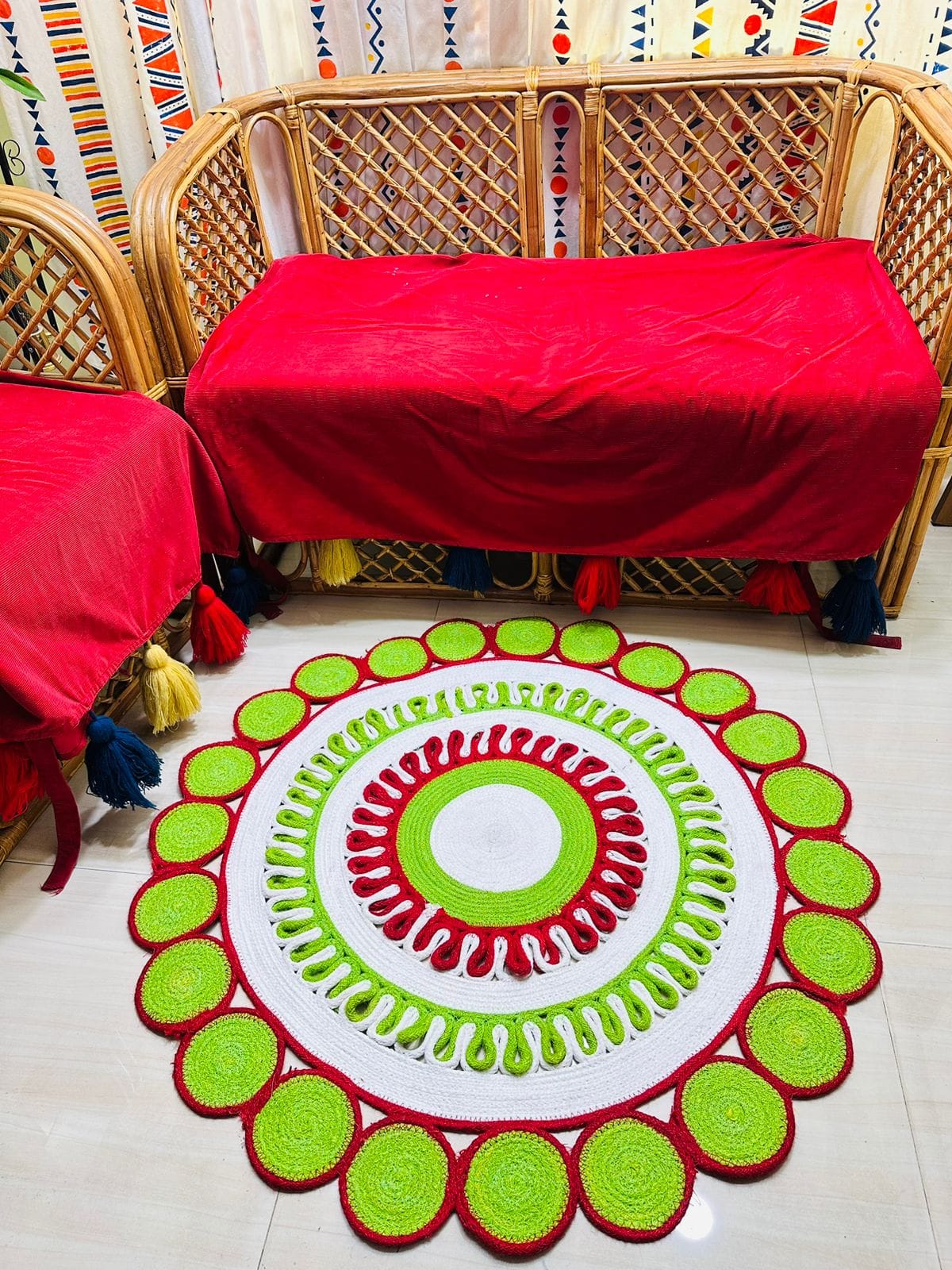 Picture of 3ft Design Jute Rugs/Mat