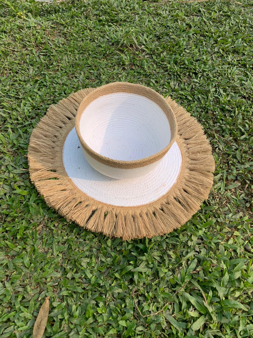 Picture of Cotton Jute Placemats &  Cotton Jute  Pot 2p set