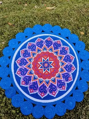 Picture of 3ft Cotton Print Mat/Rugs