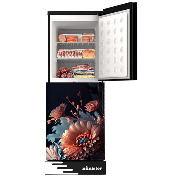 Picture of MINISTER 242 Liter Frost Type Top Mount Refrigerator EL Gerbera Daisy (M-242)