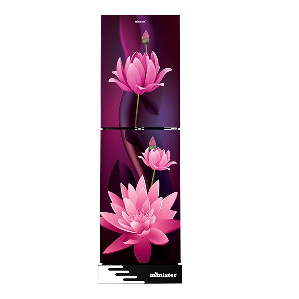 Picture of MINISTER 306 Liter Frost Type Bottom Mount Refrigerator EL Purple Lotus (M-306)