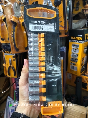 Picture of Tolsen 14 Pcs Ratchet Handle with socket set 1/4″ Drive 15150