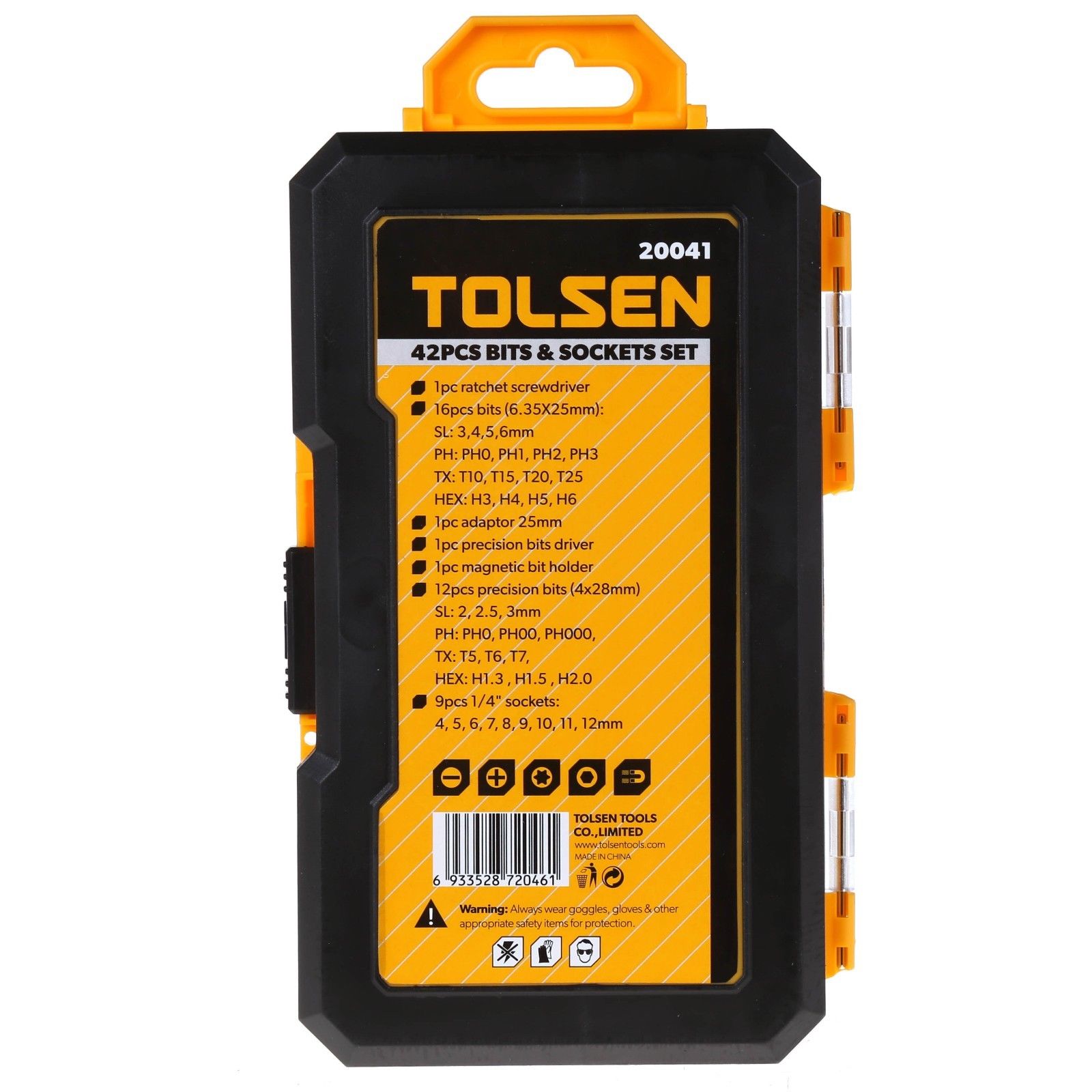 Picture of TOLSEN 42 Pcs Bits & Sockets Set 20041 - Kings Trading