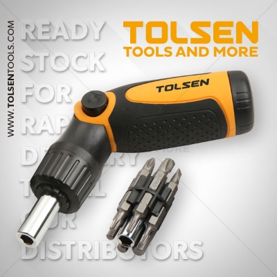 Picture of TOLSEN 14 In 1 Ratchet Screwdriver Set 20040 - Kings Trading