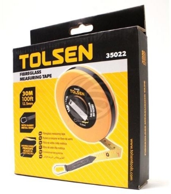 Picture of TOLSEN 30M/100ft Fibreglass Measuring Tape 35022 - Kings Trading