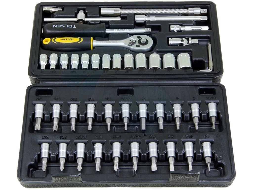 Picture of Tolsen 46 Pcs 1/4" Socket Set 15138
