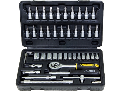 Picture of Tolsen 46 Pcs 1/4" Socket Set 15138