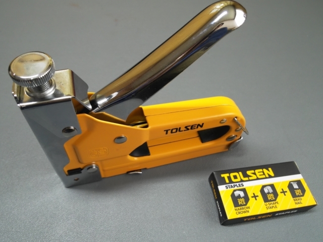 Picture of TOLSEN 3-Way Stapler 4-14mm Heavy Duty for Wood Plywood chipboard 43021 - Kings Trading