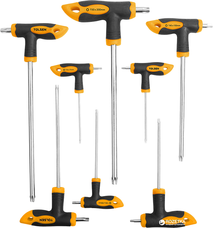Picture of TOLSEN 8Pcs Torx T-Handle Screwdriver Set Model: 20061 - Kings Trading