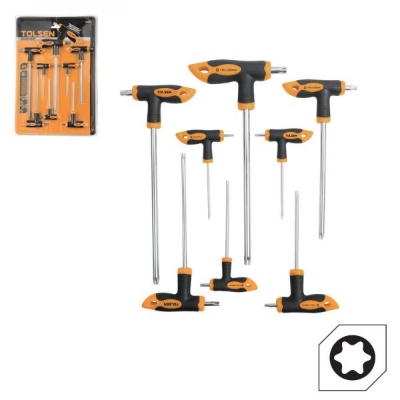 Picture of TOLSEN 8Pcs Torx T-Handle Screwdriver Set Model: 20061 - Kings Trading