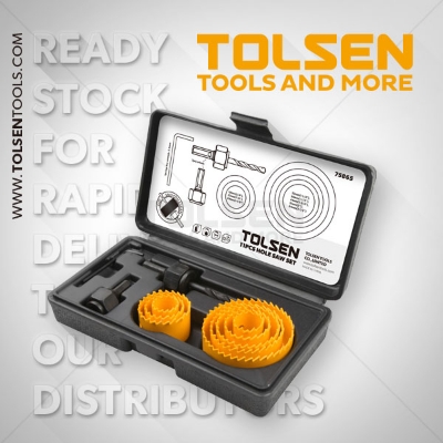 Picture of TOLSEN 11 Pcs Hole Saw Set 75865